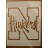 Easy to be happy Nebraska Cornhuskers Huskers 8.5 inch x 11 inch Custom Stencil Arts and Crafts Scrapbooking Painting on The Wall Wood Glass