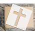 Cross Stencil 4x4 - Reusable for Religious Crafts & Home Decor Projects