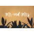 Mr and Mrs Wedding Stencil 12.4" x 2.50" - Elegant Design for Signs, Pillows, and Plaques