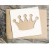 Crown Stencil 4x4 - Reusable Plastic for DIY Crafts & Home Decor