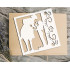 Cowboy and His Girl Logo Flexible Stencil for Crafts - Reusable 5.5x5.5 in - Arts & Crafts Material Wall Stencils DIY Template