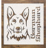 German Shepherd Dog Stencil - 5.5x5.5 in - Reusable Arts & Crafts Template