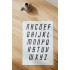 Font Alphabet Stencil, Reusable & Sturdy, 1.5" Tall Letters, 8.5" x 11", for Custom Text & Craft Projects