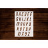 Font Alphabet Stencil, Reusable & Sturdy, 1.5" Tall Letters, 8.5" x 11", for Custom Text & Craft Projects