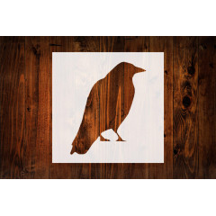 Raven 2 Style Design Stencil, 4-Inch, Reusable Mylar Cutout for Art, Crafts & DIY Projects