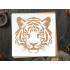 Tiger Head Stencil - 10x10 Reusable for DIY Crafts & Home Decor