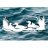 Reusable Ducks & Lake Wilderness Stencil 11" x 8.5" - Custom, Durable Outdoor Scene Template