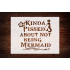 Reusable Pissed About Not Being A Mermaid Stencil 11" x 8.5" - Whimsical Design for Fantasy Crafts