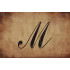 Reusable Large Script Cursive Letter M Stencil 11" x 8.5" - Custom, Elegant Design for Personalized Crafts