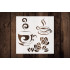 Custom Cut Stencil VC-28 for Coffee Cup Design - 5.5x5.5 Arts & Crafts