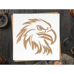 Eagle Stencil for Painting on Wood, Canvas, Paper, Fabric, Walls and Furniture 10 x 10 inch, Eagle Stencil, Stencils Home Décor, Reusable DIY Art and Craft Stencils LIONX