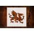 12-Inch Welsh Dragon Style Design Stencil, Reusable Mylar Cutout for Sign Art, Crafts & DIY Projects