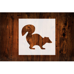 4-Inch Skunk Style Design Stencil, Reusable Mylar Cutout for Sign Art, Crafts & DIY Projects