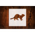 4-Inch Ferret Style Design Stencil, Reusable Mylar Cutout, for Sign Art, Crafts & DIY Projects