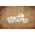 Rev Up Your Creativity! Motorcycle Motorbike Stencil - 5 x 8 Inches, Durable and Reusable Plastic for Dynamic DIY Projects