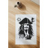 Captain Jack Sparrow Stencil Template, Reusable 10 mil Mylar, for DIY Art, Scrapbooking, Wall Painting & More