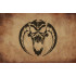 Flexible Demon Logo Stencil - Reusable 5.5x5.5 in - Perfect for Crafts & Art