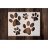 Dog Paw Prints Stencil 8.5 x 11 - Cute Design for Pet Lovers, Easy to Use