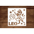 Leo Zodiac Sign Stencil - Astrology Inspired Craft Tool for DIY Projects - Durable 5.5 x 5.5 inches Reusable Plastic Stencil