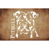 Reusable Dog Pitbull Stencil 5.5" x 5.5" - Custom Animal Design for Pet-Themed Crafts