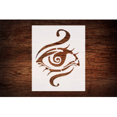 Reusable 3rd Eye Chakra Stencil 8.5" x 11" - Custom Spiritual Design for Yoga and Meditation Crafts