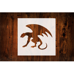 8-Inch Gargoyle Style Design Stencil, Reusable Mylar Cutout, for Gothic Art, Crafts & DIY Projects