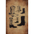 Reusable Cowboy Boots Stencil 8.5" x 11" - Custom, Durable Western Country Design for Crafts