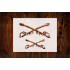 Crossed Swords Sabres Stencil, Reusable & Sturdy, 11" x 8.5", Custom Art & Craft Template