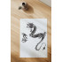 Chinese Dragon Stencil, Reusable & Sturdy, 11" x 8.5", Custom Mythological Art & Craft Template