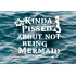 Reusable Pissed About Not Being A Mermaid Stencil 11" x 8.5" - Whimsical Design for Fantasy Crafts