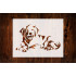 Golden Labrador Retriever Dog Stencil, Reusable & Sturdy, 11" x 8.5", Custom Art & Craft Template