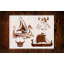 Vikings Ship & Helmet Custom Stencil, Reusable & Sturdy, 11" x 8.5" for Historical Art, Crafts & DIY Projects