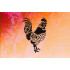 Reusable Farm Rooster Stencil 8.5" x 11" - Custom Country Bird Design for Rustic Crafts