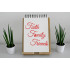 Custom Stencil "Faith. Family. Friends." 5.5" x 5.5" - Inspirational Design for Decor & Crafts