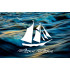 Custom Nautical Ship & Sailing Stencil 5.5" x 5.5" - Maritime Design for Ocean-Inspired Crafts