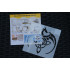 Celtic Dragon Logo Stencil - 5.5x5.5 Reusable Clear Plastic for Crafts