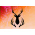 Hunting Buck Head Rack Deer Stencil, Reusable & Sturdy, 8.5" x 11", Custom Wildlife Art Template