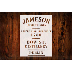 Irish Whiskey Custom Stencil, 8.5'' x 11'' for Art, Crafts & DIY Projects