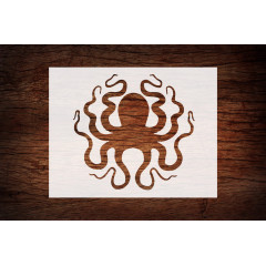 Reusable Octopus Cthulhu Squid Stencil 11" x 8.5" - Durable, Versatile Crafting Tool