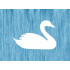 Swan Style Design Stencil, 4-Inch, Reusable Mylar Cutout for Sign Art, Crafts & DIY Projects