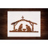 Baby Jesus in Bethlehem Manger Stencil 11" x 8.5" - Custom Christmas Nativity Design for Holiday Crafts