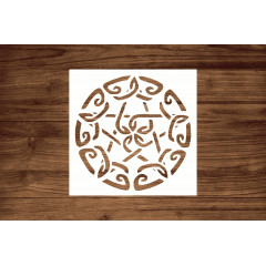 Craft Magic with Our Wiccan Pagan Witchcraft Stencil - 5.5 x 5.5 Inches for Enchanting DIY Projects