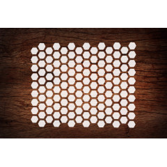 Reusable Honeycomb Pattern Stencil 11" x 8.5" - Custom Beehive Design for Nature-Inspired Crafts