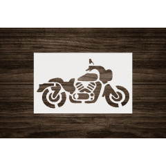 Rev Up Your Creativity! Motorcycle Motorbike Stencil - 5 x 8 Inches, Durable and Reusable Plastic for Dynamic DIY Projects