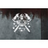 Firefighter Skull & Stars Stencil - Honor The Bravery with a 5.5 x 5.5-inch Stencil for DIY Projects