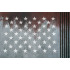 50 Star Stencil Template 10.5x15 for Wood Flags & Wall Art - Reusable Mylar