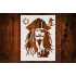 Captain Jack Sparrow Stencil Template, Reusable 10 mil Mylar, for DIY Art, Scrapbooking, Wall Painting & More