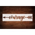 Motivational "Courage" Arrow Words Stencil 4" x 12.6" - Long Inspirational Sign Design for Empowering Crafts