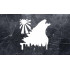 Big Dinosaur Custom Cut Stencil, 5.5x5.5 Inch for Art, DIY Projects, Scrapbooking & Wall Painting