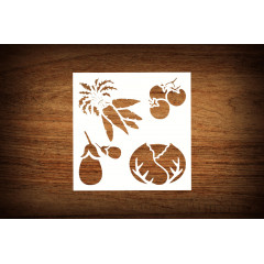 Garden Plant Stencil - for DIY Gardening Projects, Plant-Themed Art, and Creative Outdoor Decor - 5.5 x 5.5 Inches